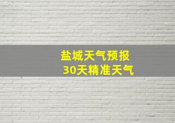 盐城天气预报30天精准天气