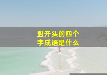 盟开头的四个字成语是什么