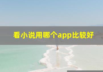 看小说用哪个app比较好