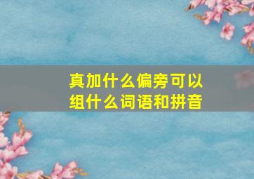 真加什么偏旁可以组什么词语和拼音