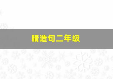 睛造句二年级