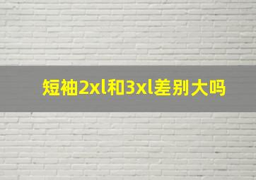 短袖2xl和3xl差别大吗