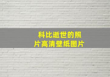 科比逝世的照片高清壁纸图片