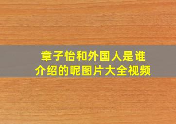 章子怡和外国人是谁介绍的呢图片大全视频