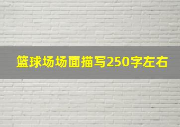 篮球场场面描写250字左右