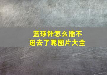 篮球针怎么插不进去了呢图片大全