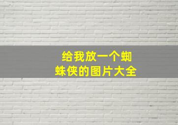 给我放一个蜘蛛侠的图片大全