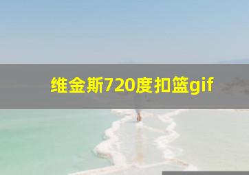 维金斯720度扣篮gif