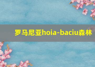 罗马尼亚hoia-baciu森林