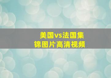 美国vs法国集锦图片高清视频