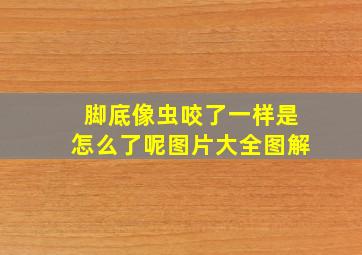 脚底像虫咬了一样是怎么了呢图片大全图解