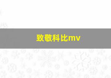 致敬科比mv