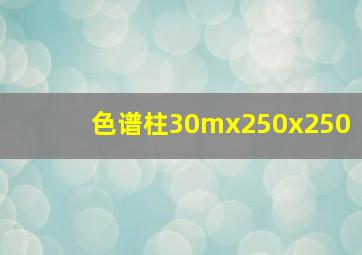 色谱柱30mx250x250