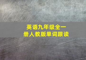 英语九年级全一册人教版单词跟读