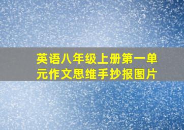 英语八年级上册第一单元作文思维手抄报图片