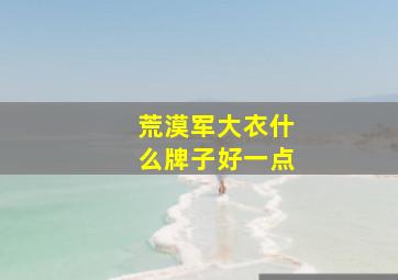 荒漠军大衣什么牌子好一点