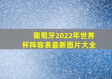 葡萄牙2022年世界杯阵容表最新图片大全