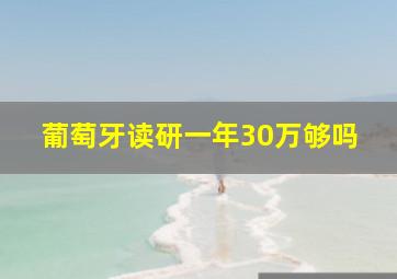 葡萄牙读研一年30万够吗