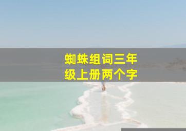 蜘蛛组词三年级上册两个字