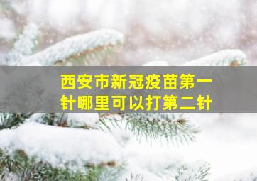 西安市新冠疫苗第一针哪里可以打第二针