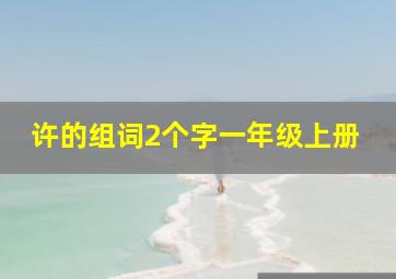 许的组词2个字一年级上册