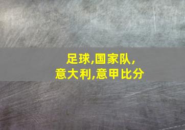 足球,国家队,意大利,意甲比分