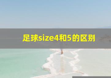 足球size4和5的区别