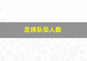 足球队伍人数