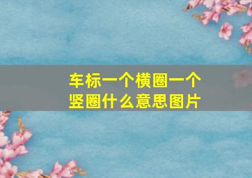 车标一个横圈一个竖圈什么意思图片