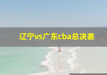 辽宁vs广东cba总决赛