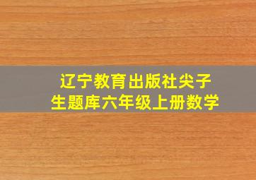 辽宁教育出版社尖子生题库六年级上册数学