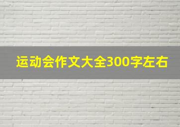 运动会作文大全300字左右