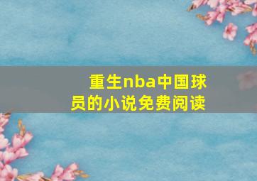 重生nba中国球员的小说免费阅读