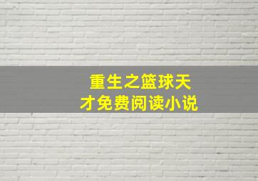 重生之篮球天才免费阅读小说