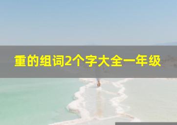 重的组词2个字大全一年级