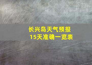 长兴岛天气预报15天准确一览表