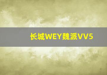 长城WEY魏派VV5