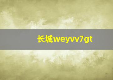 长城weyvv7gt