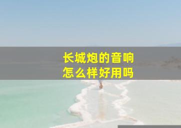 长城炮的音响怎么样好用吗