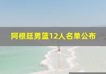 阿根廷男篮12人名单公布