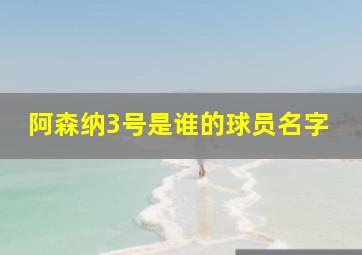 阿森纳3号是谁的球员名字