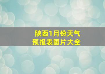 陕西1月份天气预报表图片大全