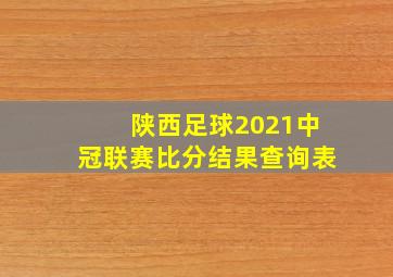 陕西足球2021中冠联赛比分结果查询表