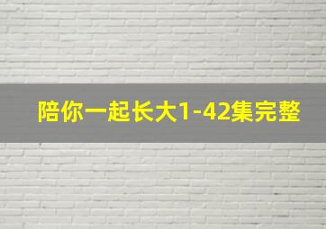 陪你一起长大1-42集完整