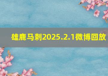 雄鹿马刺2025.2.1微博回放