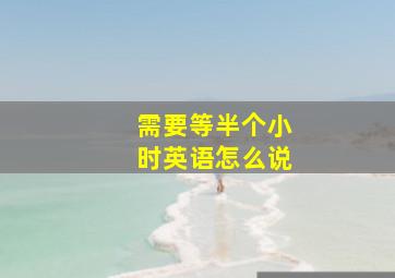 需要等半个小时英语怎么说