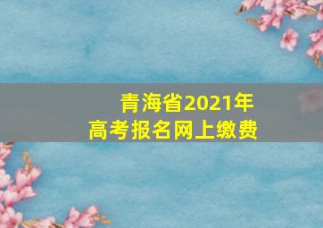 青海省2021年高考报名网上缴费