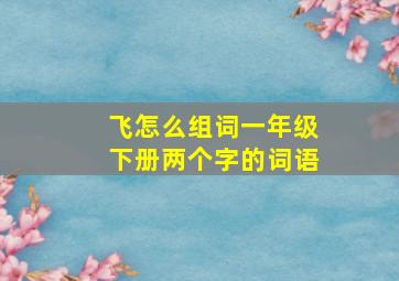 飞怎么组词一年级下册两个字的词语