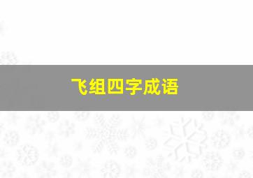 飞组四字成语