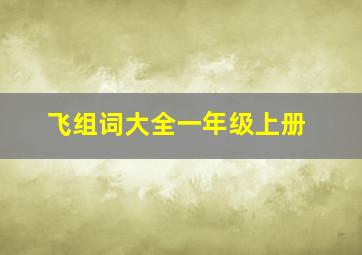 飞组词大全一年级上册